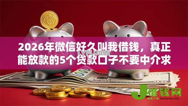 2026年微信好久叫我借钱,真正能放款的5个贷款口子不要中介求推荐推荐 2026年微信好久叫我借钱,真正能放款的5个贷款口子不要中介求推荐推荐