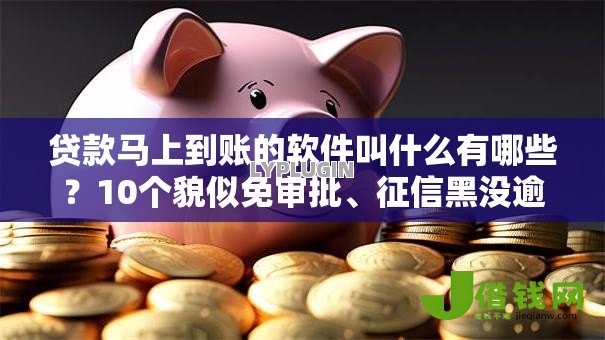 贷款马上到账的软件叫什么有哪些？10个貌似免审批、征信黑没逾期平台可以贷到钱合集