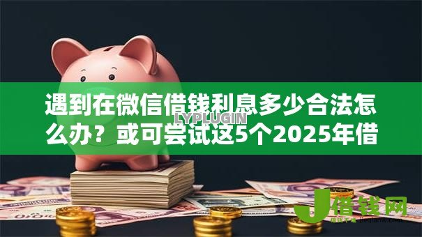 遇到在微信借钱利息多少合法怎么办？或可尝试这5个2025年借贷新口子