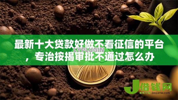 最新十大贷款好做不看征信的平台，专治按揭审批不通过怎么办