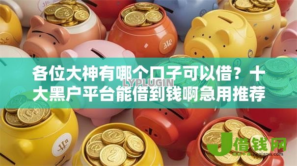 各位大神有哪个口子可以借？十大黑户平台能借到钱啊急用推荐
