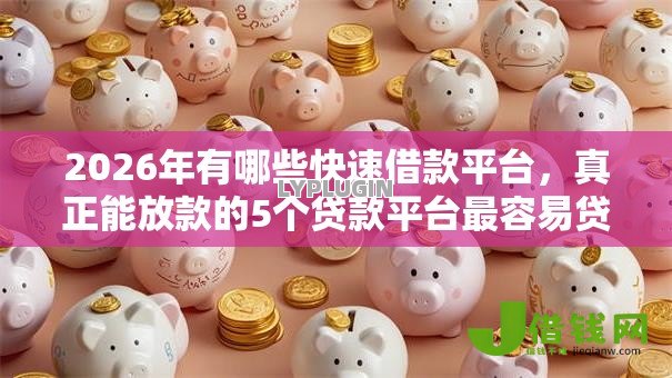 2026年有哪些快速借款平台，真正能放款的5个贷款平台最容易贷推荐