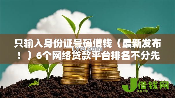 只输入身份证号码借钱（最新发布！）6个网络贷款平台排名不分先后
