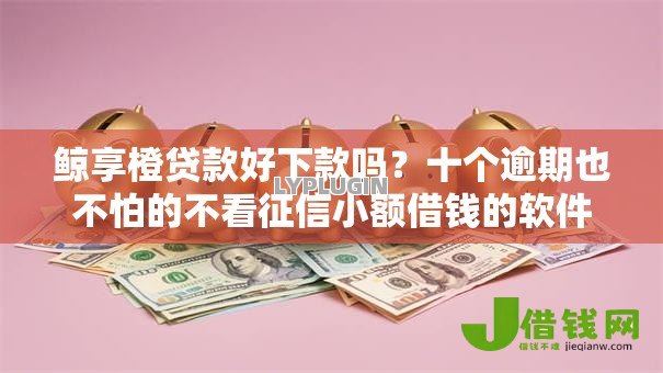 鲸享橙贷款好下款吗？十个逾期也不怕的不看征信小额借钱的软件