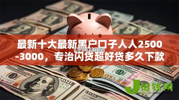 最新十大最新黑户口子人人2500-3000，专治闪贷超好贷多久下款