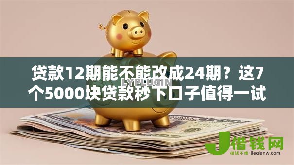 贷款12期能不能改成24期？这7个5000块贷款秒下口子值得一试