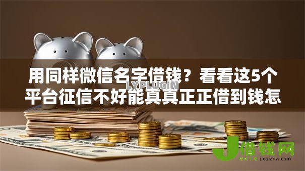 用同样微信名字借钱?看看这5个平台征信不好能真真正正借到钱怎么样 用同样微信名字借钱?看看这5个平台征信不好能真真正正借到钱怎么样