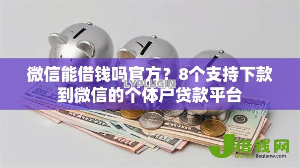 微信能借钱吗官方？8个支持下款到微信的个体户贷款平台