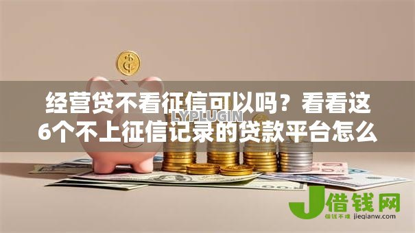 经营贷不看征信可以吗?看看这6个不上征信记录的贷款平台怎么样 经营贷不看征信可以吗?看看这6个不上征信记录的贷款平台怎么样