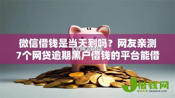 微信借钱是当天到吗？网友亲测7个网贷逾期黑户借钱的平台能借盘点