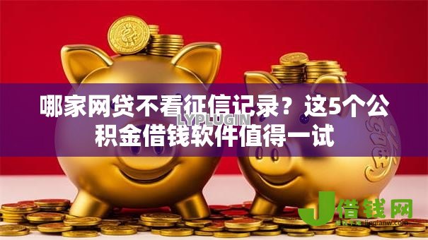 哪家网贷不看征信记录？这5个公积金借钱软件值得一试