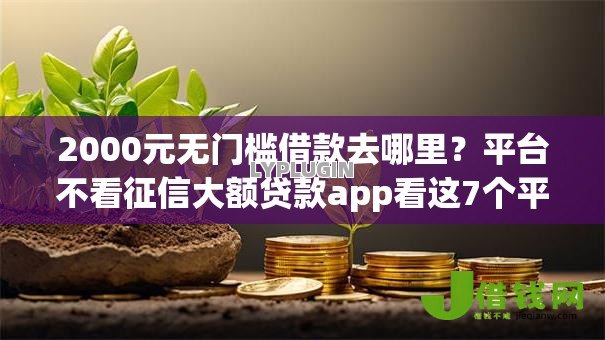 2000元无门槛借款去哪里？平台不看征信大额贷款app看这7个平台