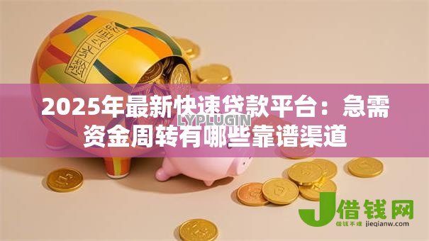 2025年最新快速贷款平台：急需资金周转有哪些靠谱渠道