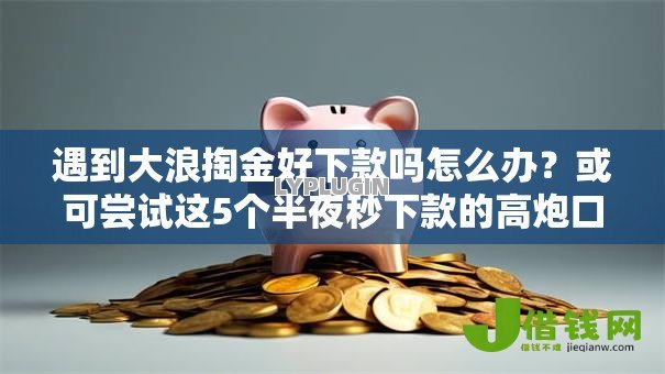 遇到大浪掏金好下款吗怎么办?或可尝试这5个半夜秒下款的高炮口子 遇到大浪掏金好下款吗怎么办?或可尝试这5个半夜秒下款的高炮口子