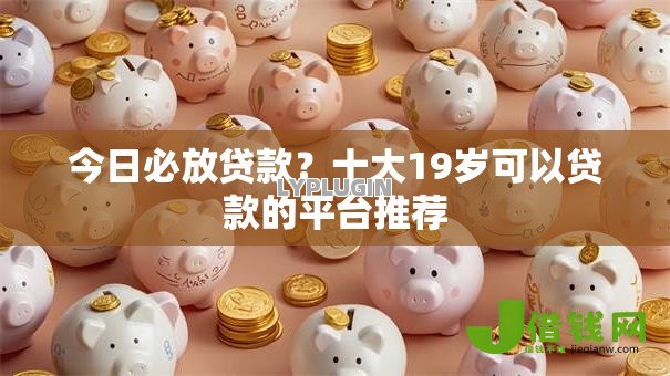 今日必放贷款？十大19岁可以贷款的平台推荐
