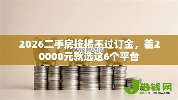 2026二手房按揭不过订金，差20000元就选这6个平台