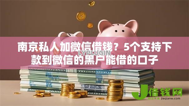 南京私人加微信借钱？5个支持下款到微信的黑户能借的口子