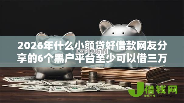 2026年什么小额贷好借款网友分享的6个黑户平台至少可以借三万那种我觉得不错！
