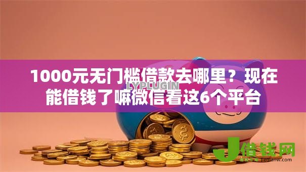1000元无门槛借款去哪里？现在能借钱了嘛微信看这6个平台