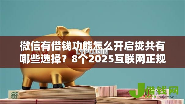 微信有借钱功能怎么开启拢共有哪些选择？8个2025互联网正规持牌贷款平台详解