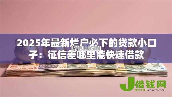 2025年最新烂户必下的贷款小口子：征信差哪里能快速借款