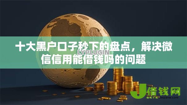 十大黑户口子秒下的盘点，解决微信信用能借钱吗的问题