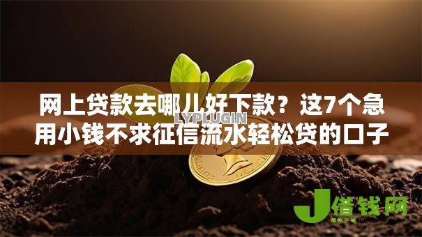 网上贷款去哪儿好下款？这7个急用小钱不求征信流水轻松贷的口子值得一试