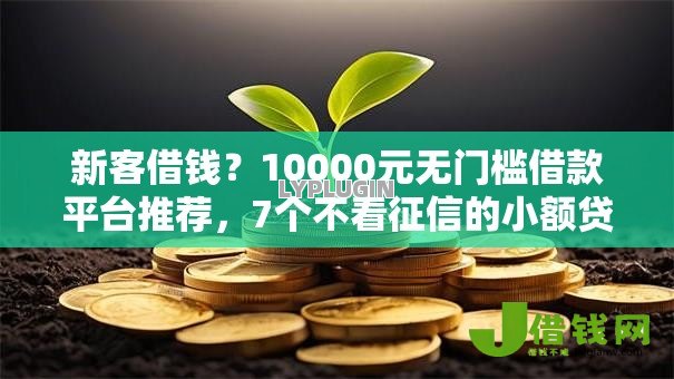 新客借钱？10000元无门槛借款平台推荐，7个不看征信的小额贷款平台盘点