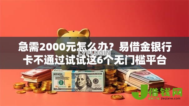 急需2000元怎么办？易借金银行卡不通过试试这6个无门槛平台
