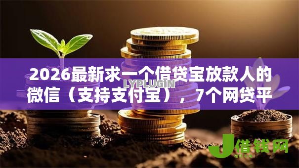 2026最新求一个借贷宝放款人的微信（支持支付宝），7个网贷平台可以借钱无私分享
