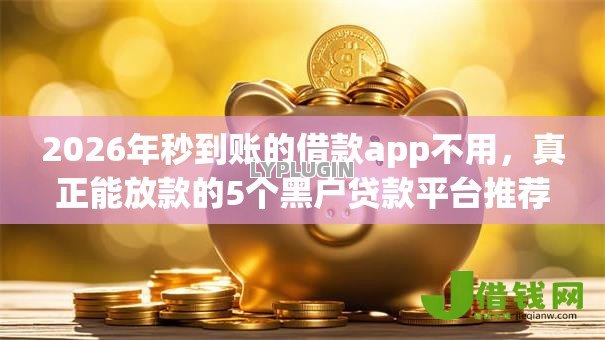 2026年秒到账的借款app不用，真正能放款的5个黑户贷款平台推荐