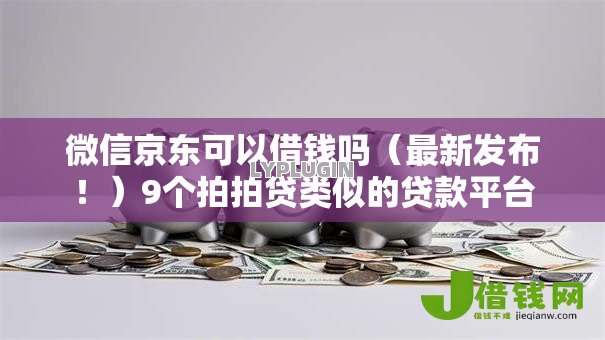 微信京东可以借钱吗（最新发布！）9个拍拍贷类似的贷款平台