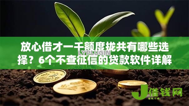 放心借才一千额度拢共有哪些选择？6个不查征信的贷款软件详解