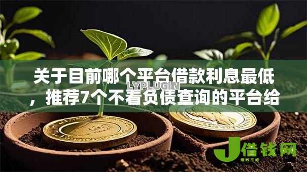关于目前哪个平台借款利息最低，推荐7个不看负债查询的平台给你