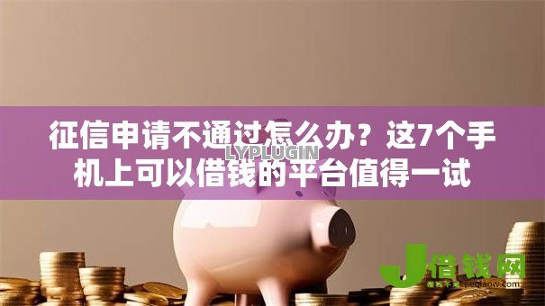 征信申请不通过怎么办?这7个手机上可以借钱的平台值得一试 征信申请不通过怎么办?这7个手机上可以借钱的平台值得一试
