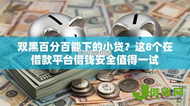 双黑百分百能下的小贷？这8个在借款平台借钱安全值得一试