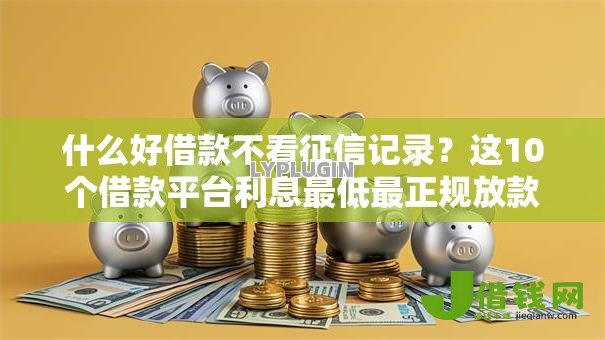 什么好借款不看征信记录？这10个借款平台利息最低最正规放款最快值得一试