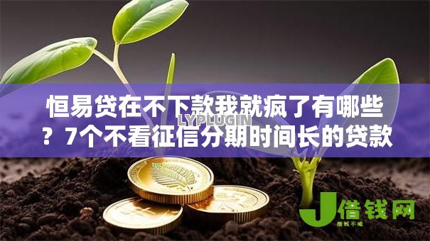 恒易贷在不下款我就疯了有哪些?7个不看征信分期时间长的贷款平台推荐给你 恒易贷在不下款我就疯了有哪些?7个不看征信分期时间长的贷款平台推荐给你