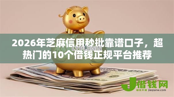 2026年芝麻信用秒批靠谱口子，超热门的10个借钱正规平台推荐