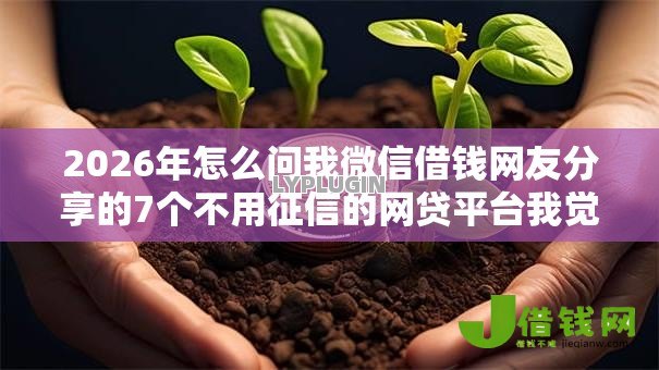 2026年怎么问我微信借钱网友分享的7个不用征信的网贷平台我觉得不错! 2026年怎么问我微信借钱网友分享的7个不用征信的网贷平台我觉得不错!