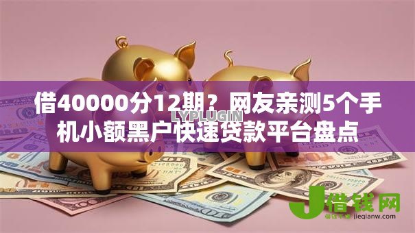 借40000分12期？网友亲测5个手机小额黑户快速贷款平台盘点
