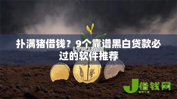 扑满猪借钱？9个靠谱黑白贷款必过的软件推荐