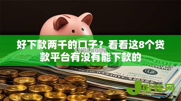 好下款两千的口子？看看这8个贷款平台有没有能下款的