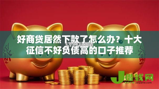 好商贷居然下款了怎么办？十大征信不好负债高的口子推荐