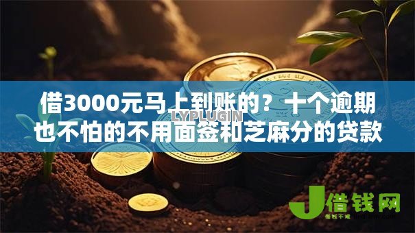 借3000元马上到账的?十个逾期也不怕的不用面签和芝麻分的贷款平台 借3000元马上到账的?十个逾期也不怕的不用面签和芝麻分的贷款平台