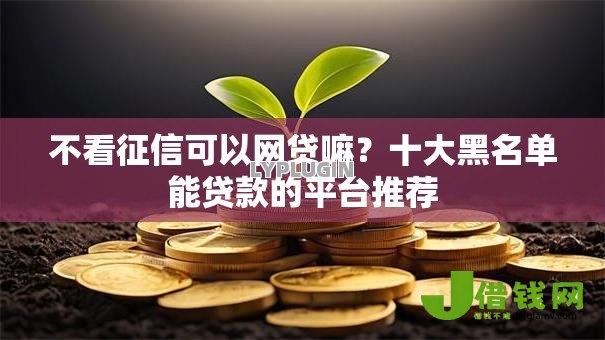不看征信可以网贷嘛？十大黑名单能贷款的平台推荐
