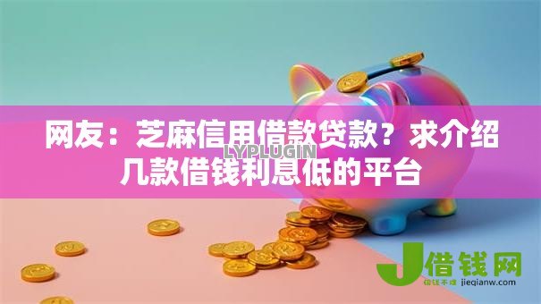 网友：芝麻信用借款贷款？求介绍几款借钱利息低的平台