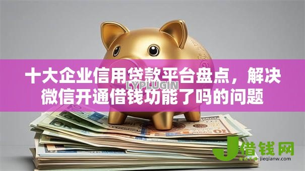十大企业信用贷款平台盘点,解决微信开通借钱功能了吗的问题 十大企业信用贷款平台盘点,解决微信开通借钱功能了吗的问题