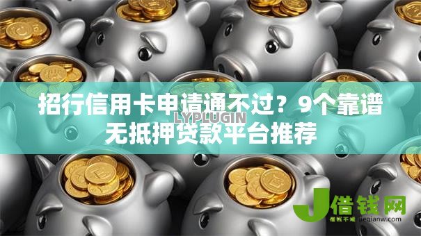 招行信用卡申请通不过？9个靠谱无抵押贷款平台推荐