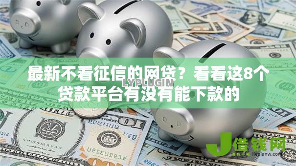 最新不看征信的网贷？看看这8个贷款平台有没有能下款的